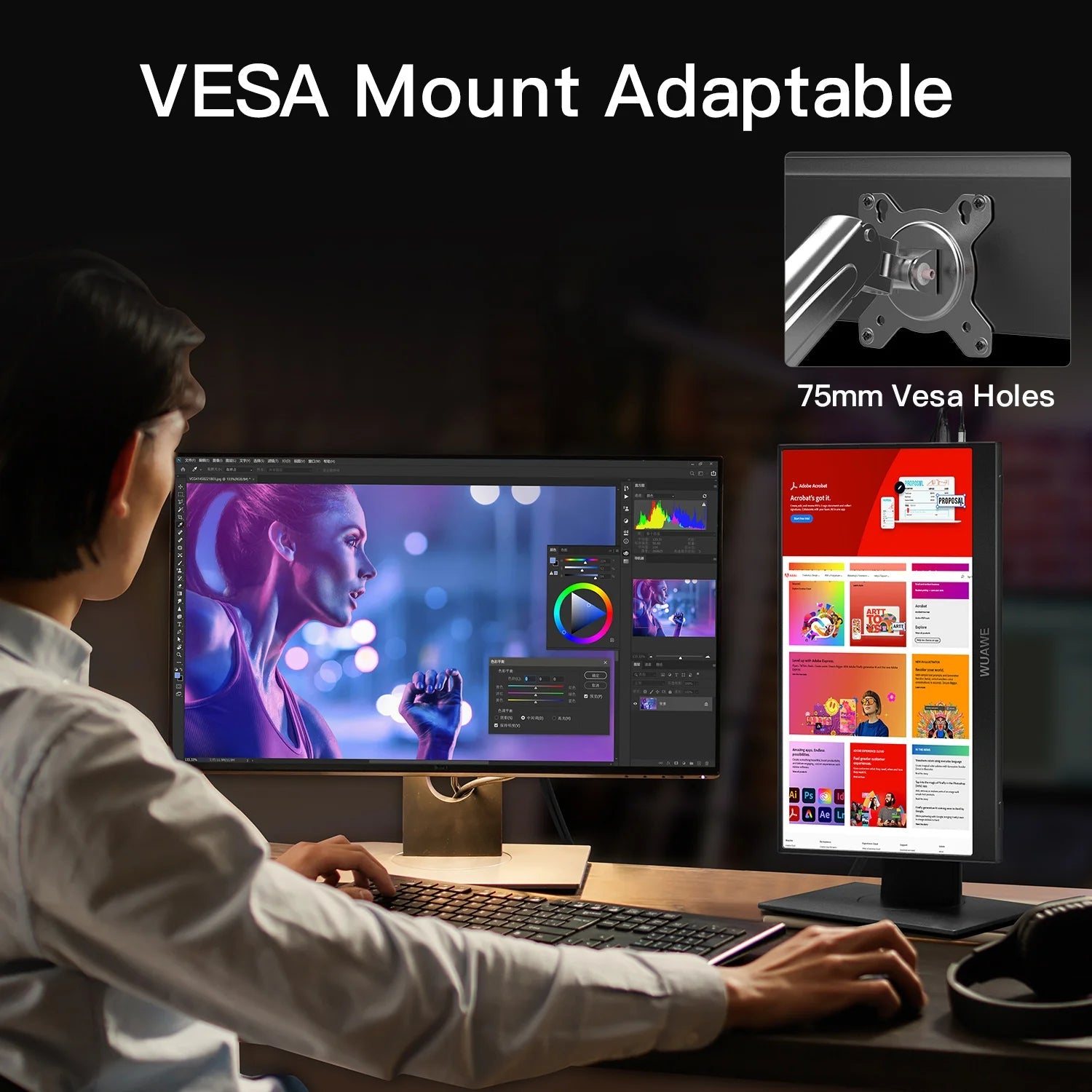 15.6" Portable Monitor – 1080P USB-C & HDMI External Screen with HDR - silverfoxgoods